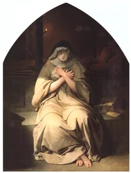 Eloísa en la tumba de Abelardo